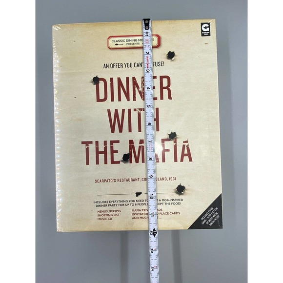 Dinner with the Mafia Mob Themed Dinner Party Kit & Trivia Dining Game & CD NEW - Picture 8 of 9